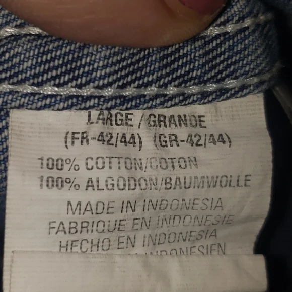 Vtg 90’s Y2K Mickey Mouse Large Jean Overalls Disney Store Shortalls Embroidered - Picture 4 of 5